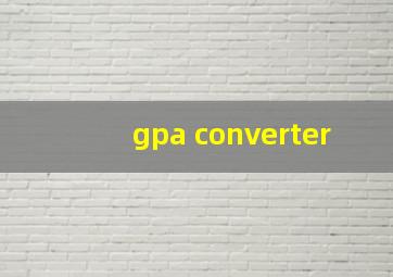 gpa converter